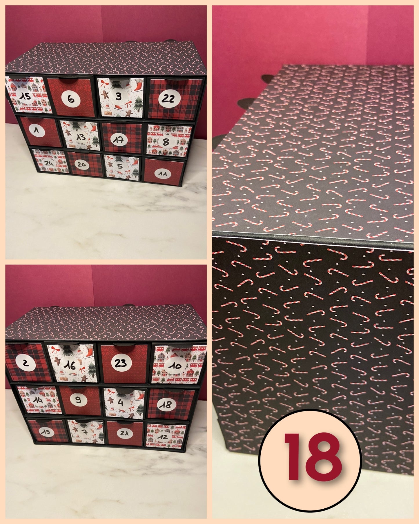 Calendrier de l'avent base Noire