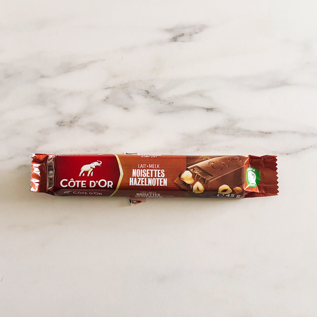 Barre chocolat noisettes Côte d'Or 45g