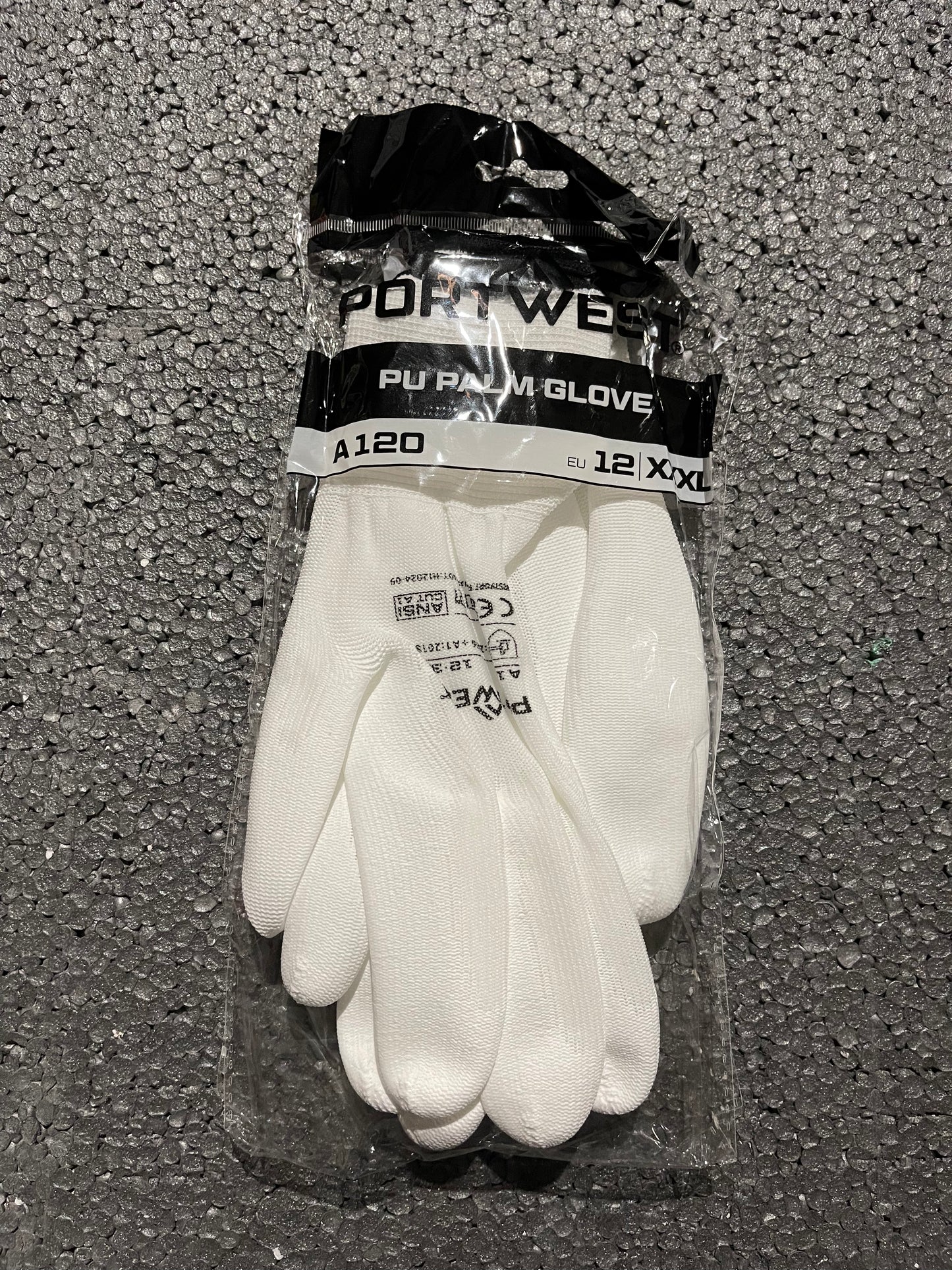 Paire de gants blanc ref A120 taille 3XL