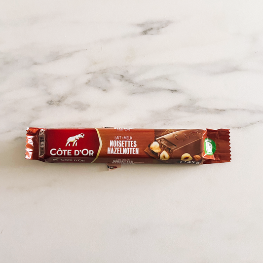 Barre chocolat noisettes Côte d'Or 45g